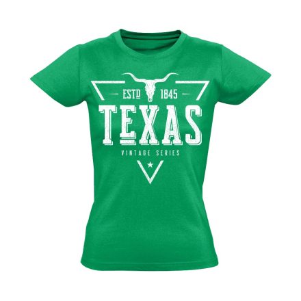 Texas "triangulum" USA női póló (zöld)