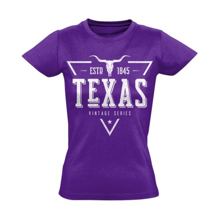 Texas "triangulum" USA női póló (lila)