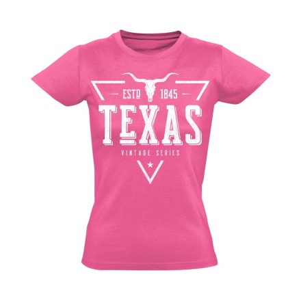 Texas "triangulum" USA női póló (rózsaszín)