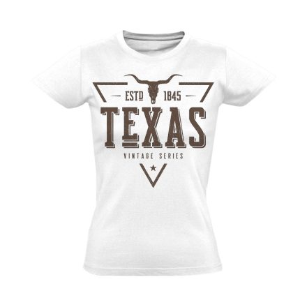 Texas "triangulum" USA női póló (fehér)