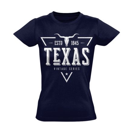 Texas "triangulum" USA női póló (tengerészkék)