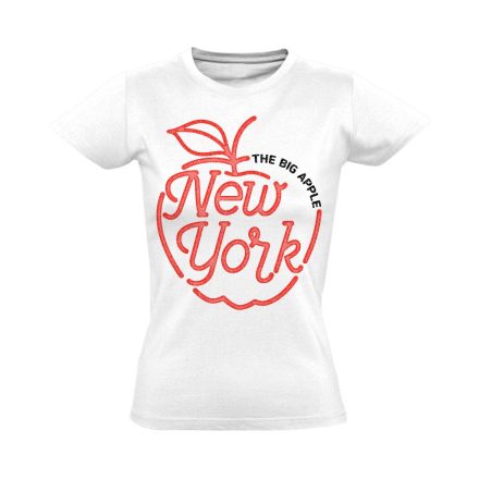 NewYork "nagy alma" USA női póló (fehér) akciós póló - 2XL