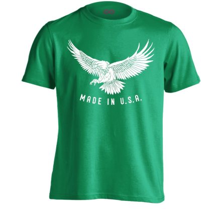 Sas "made in" USA férfi póló (zöld)