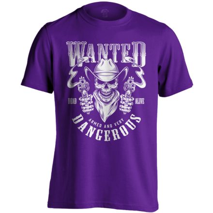 VadNyugat "wanted" USA férfi póló (lila)