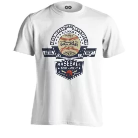 BaseBall "college" USA férfi póló (fehér)