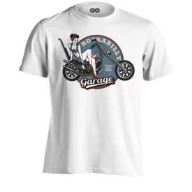PinUp "chopper" USA férfi póló (fehér)