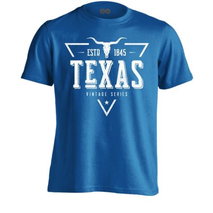 Texas "triangulum" USA férfi póló (kék)