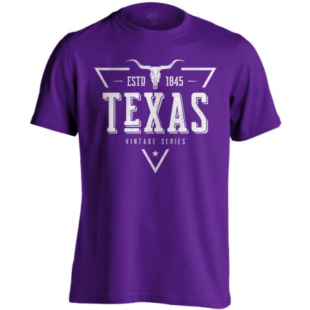 Texas "triangulum" USA férfi póló (lila)