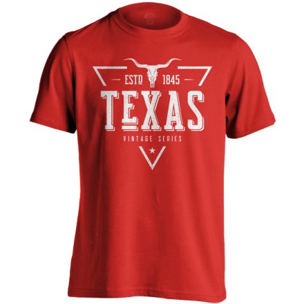 Texas "triangulum" USA férfi póló (piros)