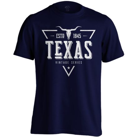 Texas "triangulum" USA férfi póló (tengerészkék)