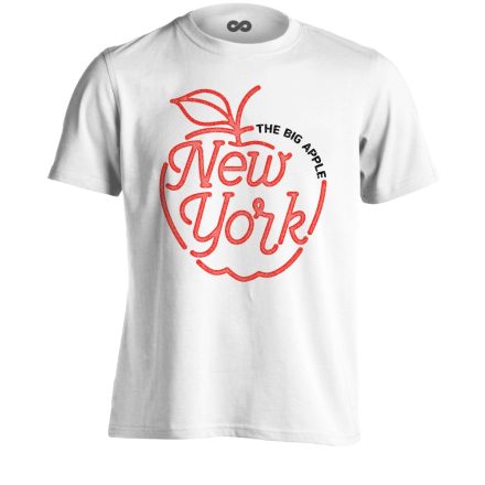 NewYork "nagy alma" USA férfi póló (fehér)