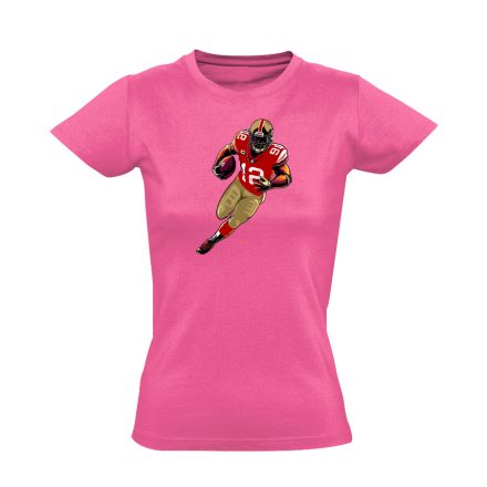 49esek amerikai focis női póló (rózsaszín)