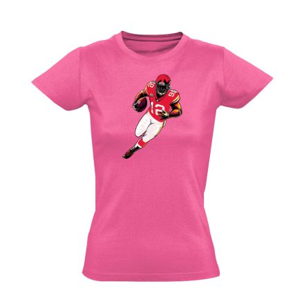 Főnökök amerikai focis női póló (rózsaszín)