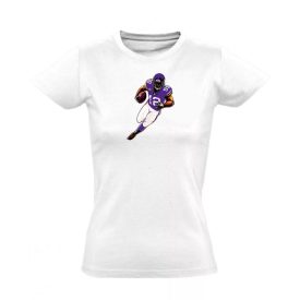 Minnesota amerikai focis női póló (fehér)