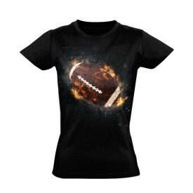 Zeppelin amerikai focis női póló (fekete)