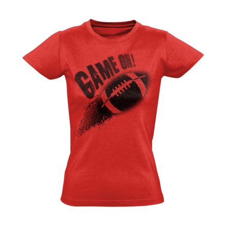 GameOn amerikai focis női póló (piros)