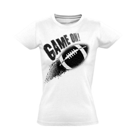 GameOn amerikai focis női póló (fehér)
