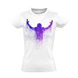 Részecskék amerikai focis női póló (fehér)