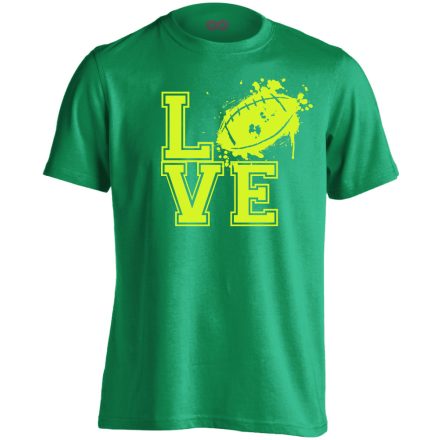 Imádás amerikai focis férfi póló (zöld)