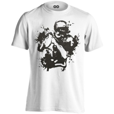 PacaPassz amerikai focis férfi póló (fehér)