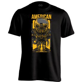 VadÁllat amerikai focis férfi póló (fekete)