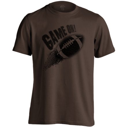 GameOn amerikai focis férfi póló (csokoládébarna)