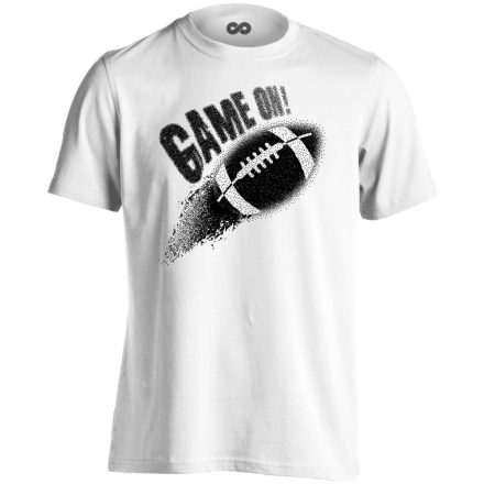 GameOn amerikai focis férfi póló (fehér)