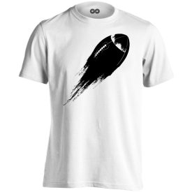 Kilövés amerikai focis férfi póló (fehér)