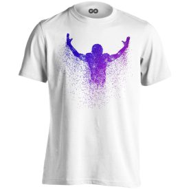 Részecskék amerikai focis férfi póló (fehér)