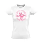 Woman can go too body building női póló (fehér)