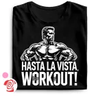 Hasta La Vista body building női póló (fekete)