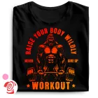 Raise your body body building női póló (fekete)