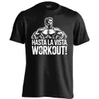 Hasta La Vista body building férfi póló (fekete)