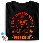 Raise your body body building férfi póló (fekete)