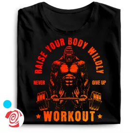 Raise your body body building férfi póló (fekete)