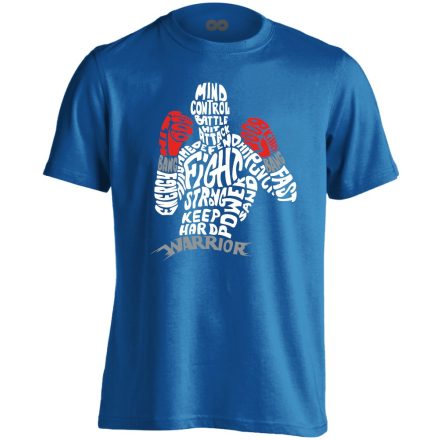 ÜtősFelhő bokszolós férfi póló (kék)