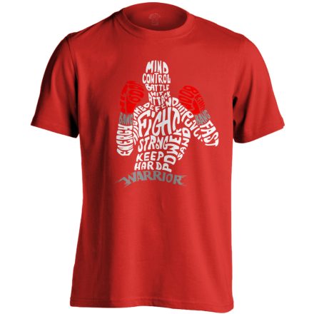 ÜtősFelhő bokszolós férfi póló (piros)