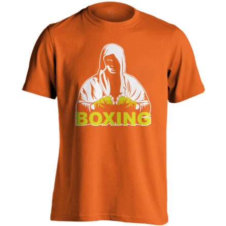 Anonymus bokszolós férfi póló (narancssárga)