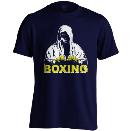 Anonymus bokszolós férfi póló (tengerészkék)