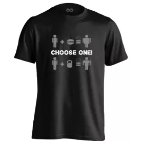 Choose One crossfit férfi póló (fekete)