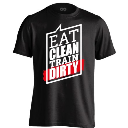 Train Dirty crossfit férfi póló (fekete)