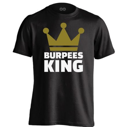 Burpees King crossfit férfi póló (fekete)