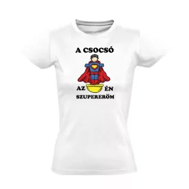 Szuper csocsós női póló (fehér)