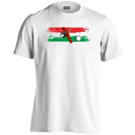 Magyaros csocsós férfi póló (fehér)