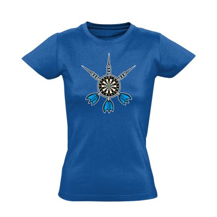 Triumvirátus darts női póló (kék)