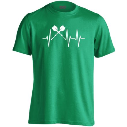 Darts szívhang darts férfi póló (zöld)