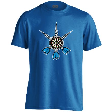 Triumvirátus darts férfi póló (kék)