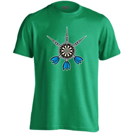 Triumvirátus darts férfi póló (zöld)