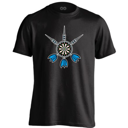Triumvirátus darts férfi póló (fekete)