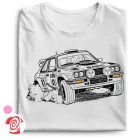 Rally művészete autós női póló (fehér)